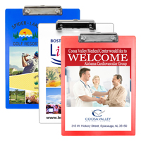 Letter Size Clipboard with Full Color Imprint* and Metal Spring Clip